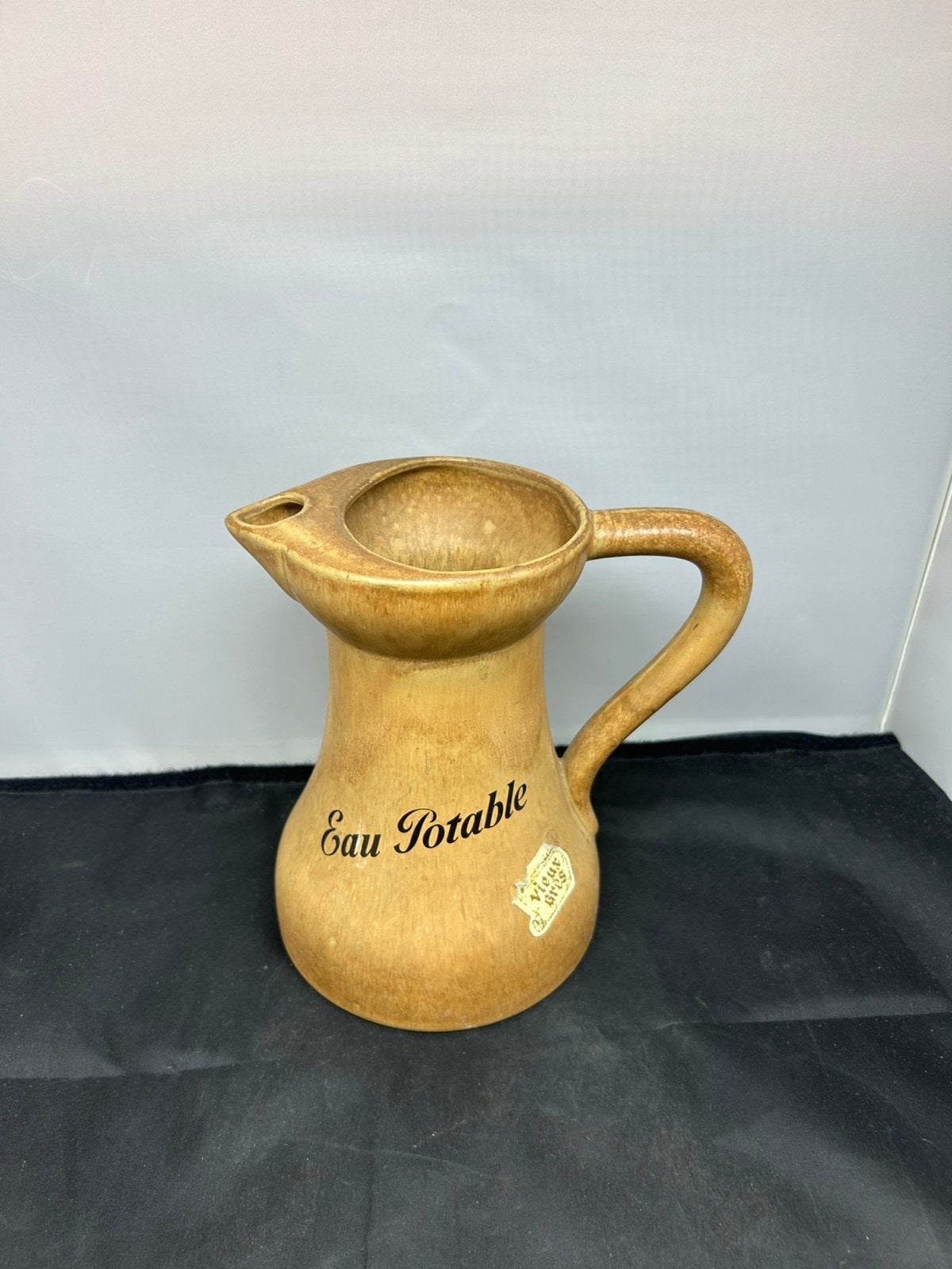 Vintage Franse Bistro Waterkan | Vieux Grès Eau Potable, Ophalen