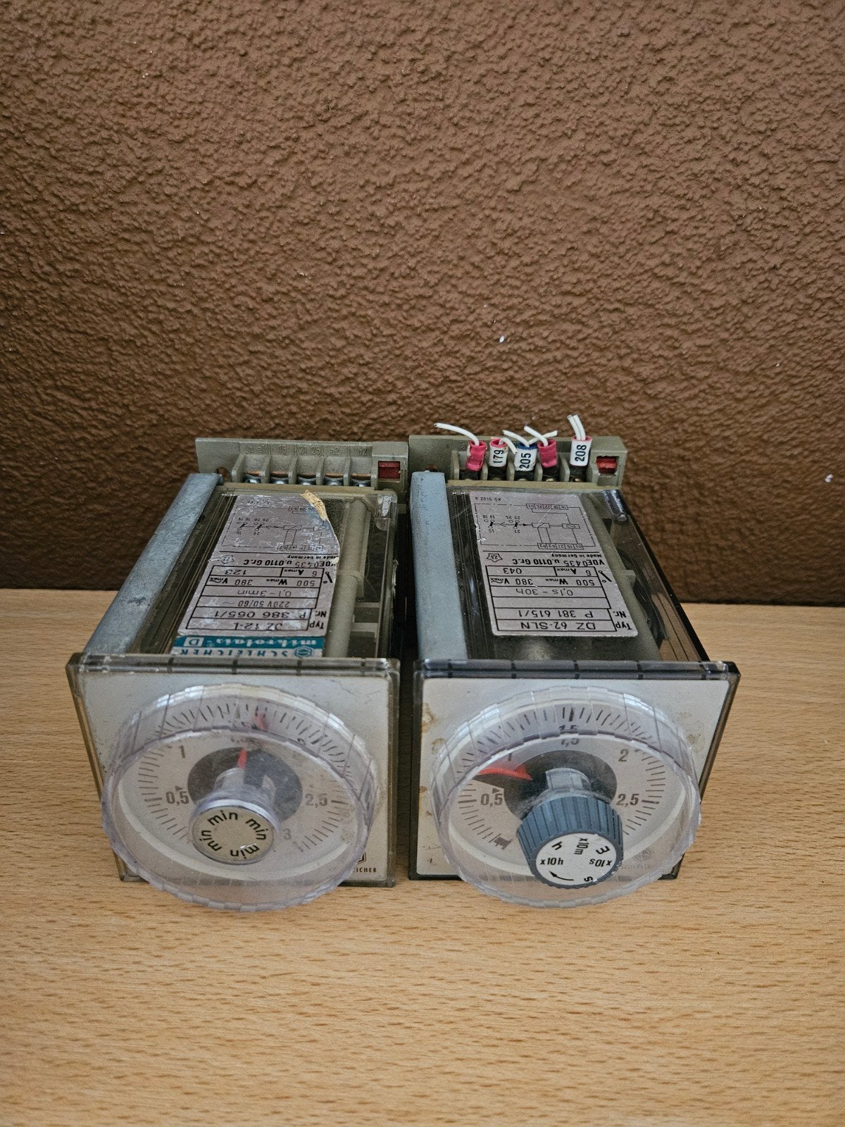 Schleicher DZ 62-SLN en DZ 121 tijdrelais (2 stuks), Ophalen of Verzenden, Gebruikt