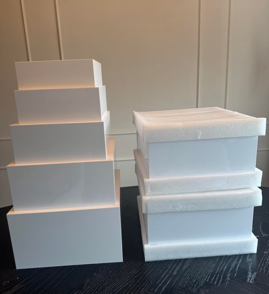 Buffetverhogers Buffetblokken (acryl wit) te koop, Ophalen of Verzenden