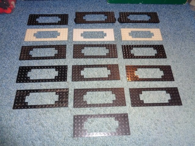 Partij K239=Lego trein wagon platen 6x16