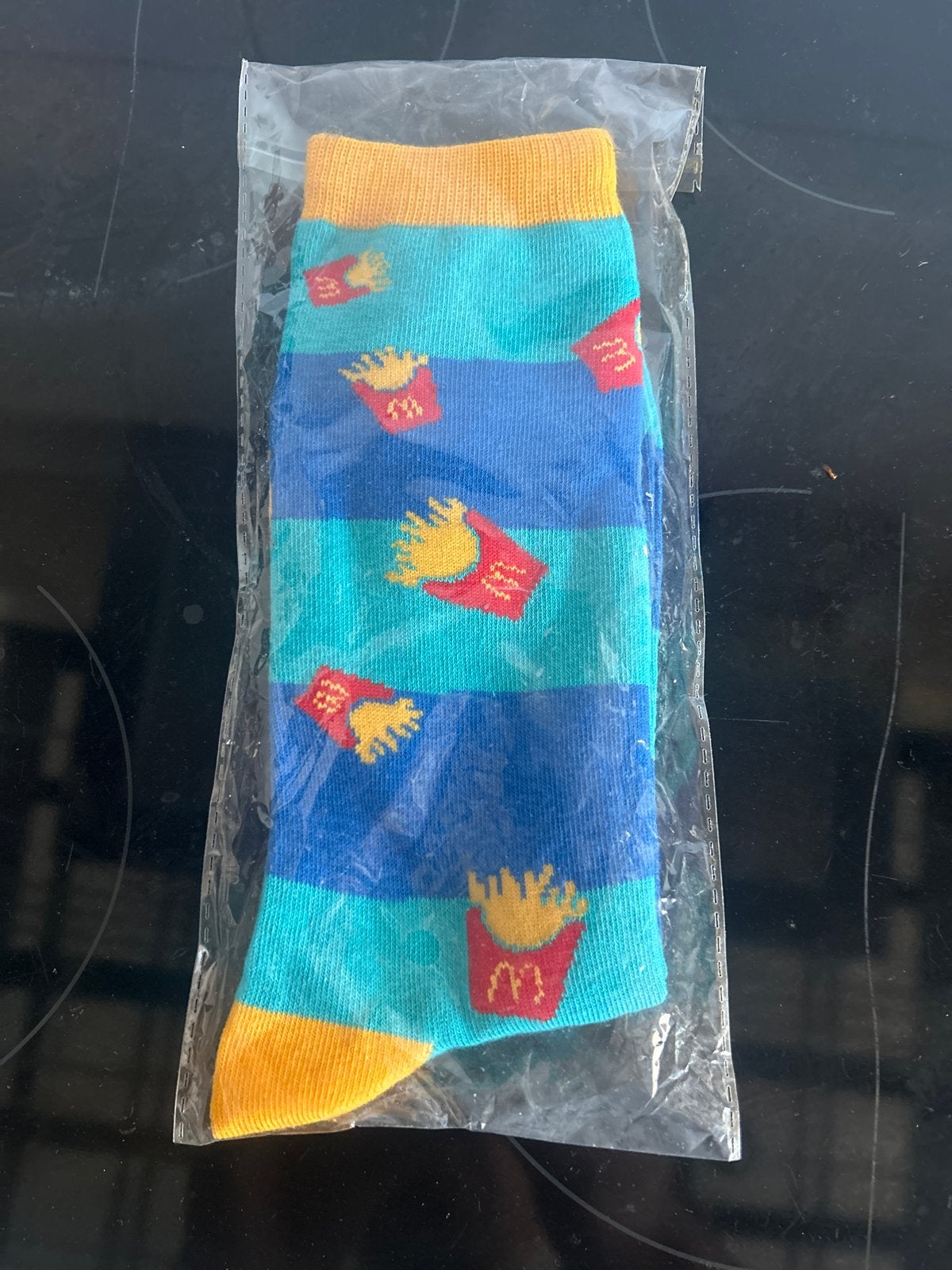 Nieuwe McDonald's Frietjes Sokken - Maat 43-46, Sokken en Kniesokken, Blauw, Nieuw, Overige maten
