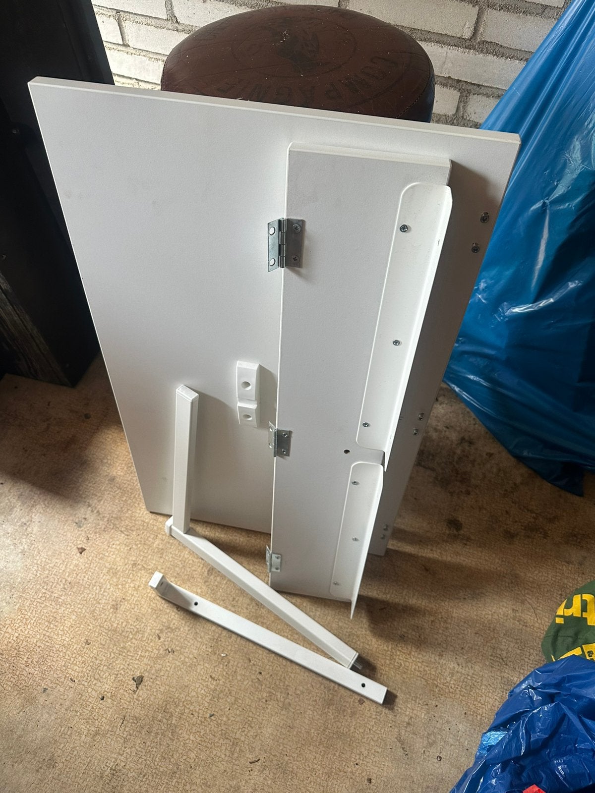 IKEA Norberg - Opklapbare tafel wit, Ophalen, Zo goed als nieuw, 25 tot 50 cm, Rechthoekig