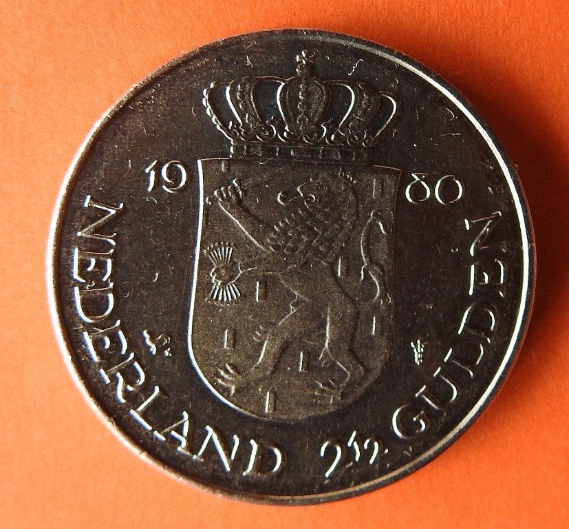 Rijksdaalder 1980     /////, Verzenden, Koningin Beatrix, 2½ gulden, Losse munt