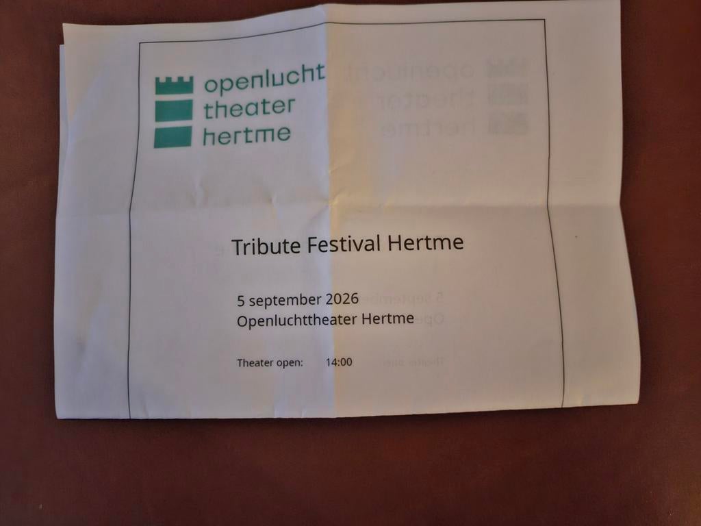 Tribute Festival Hertme, Eén persoon