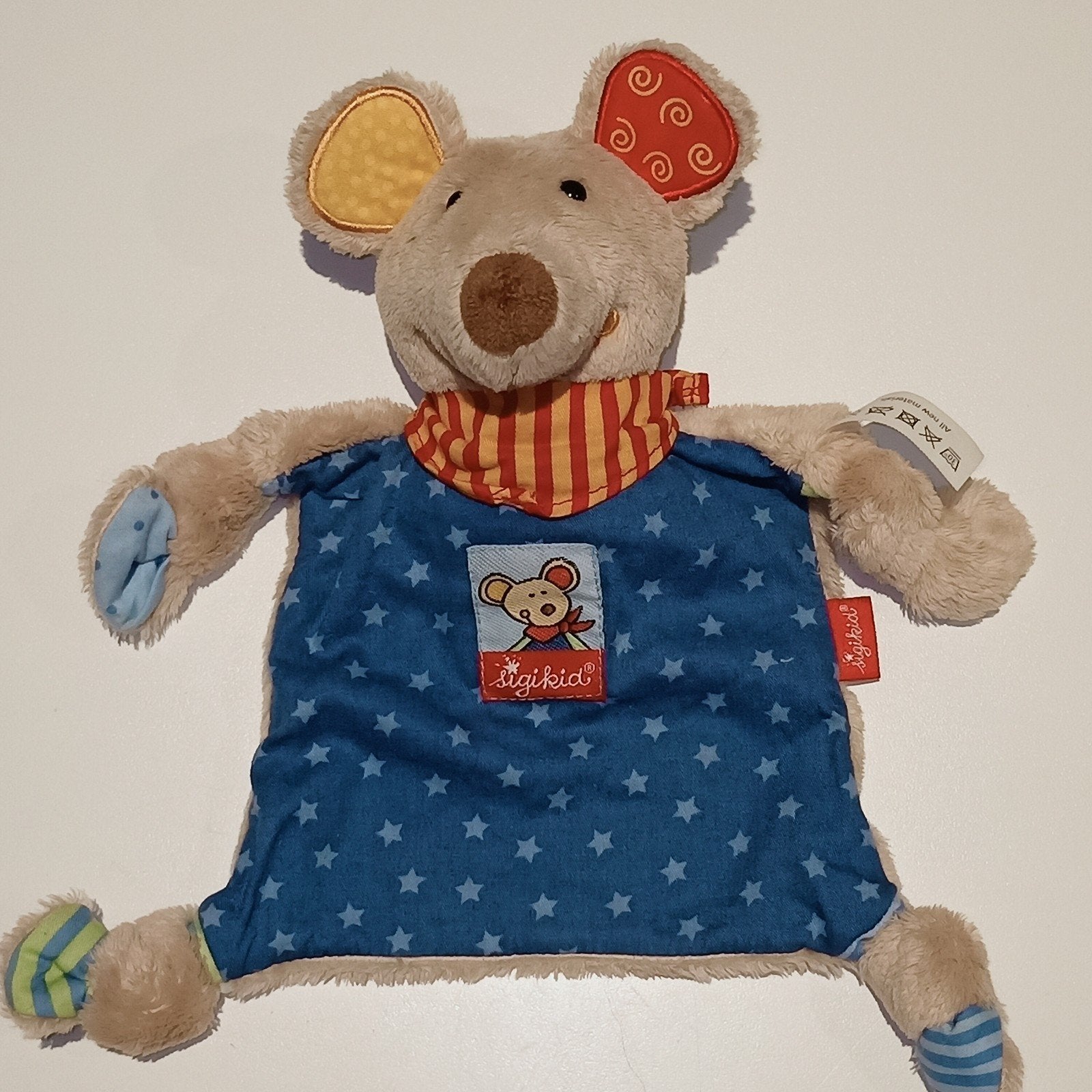 Sigikid muis kroeldoek., Overige karakters, Ophalen of Verzenden, Zo goed als nieuw, Wasbaar