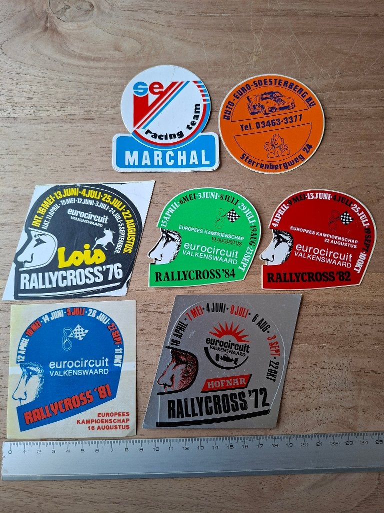Stickers ralley cross racing, Ophalen of Verzenden, Zo goed als nieuw, Auto of Motor