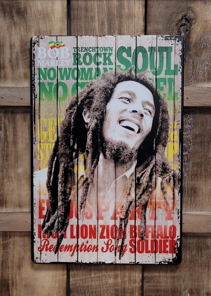 Bob Marley Songs reclamebord van metaal wandbord decoratie, Info@deconoord.nl, Deco Noord, Nieuw, Ophalen of Verzenden