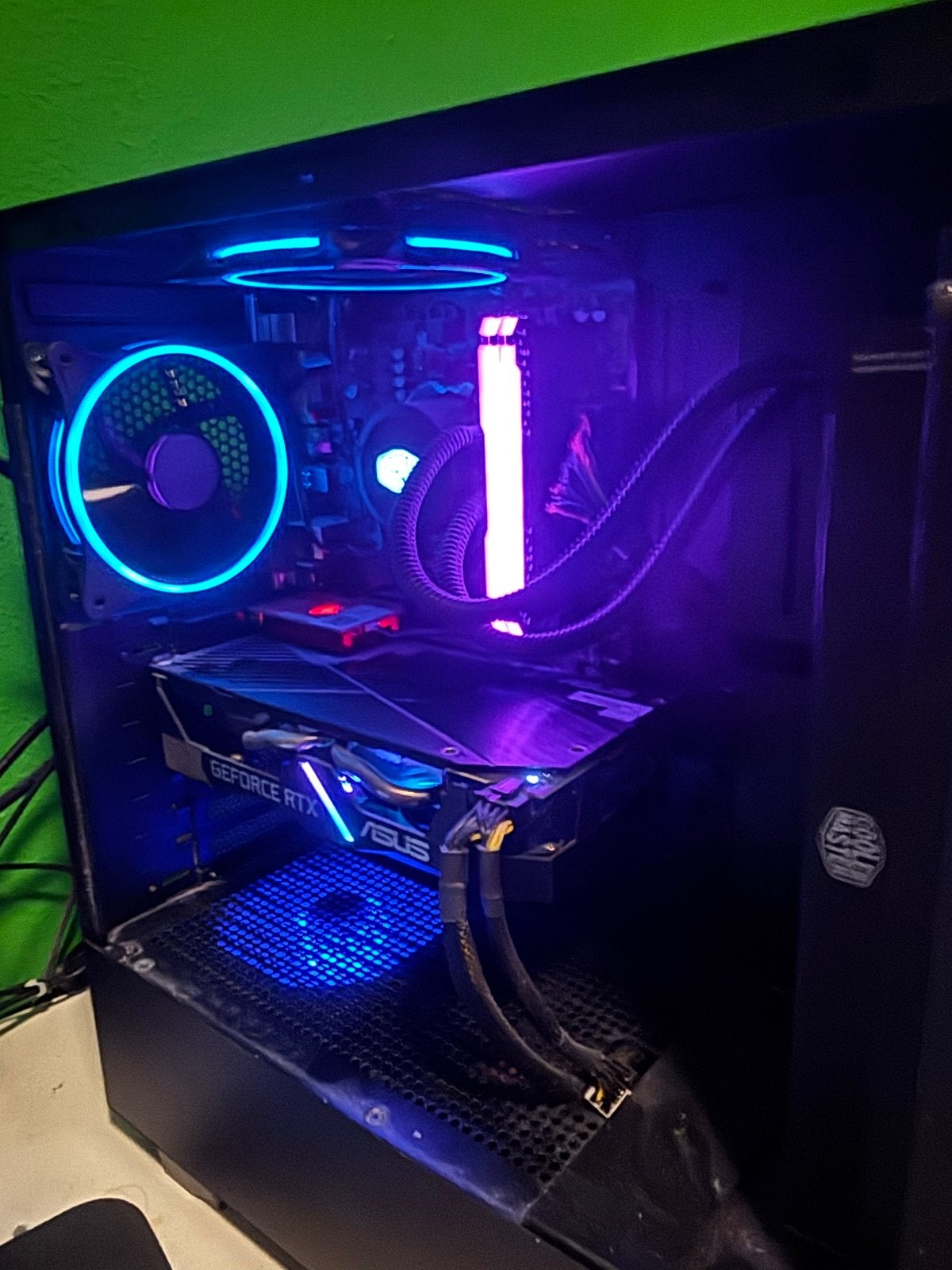 sterke custom build gaming pc, watergekoeld, Computers en Software, Desktop Pc's, Ophalen, Gebruikt, Gaming, HDD