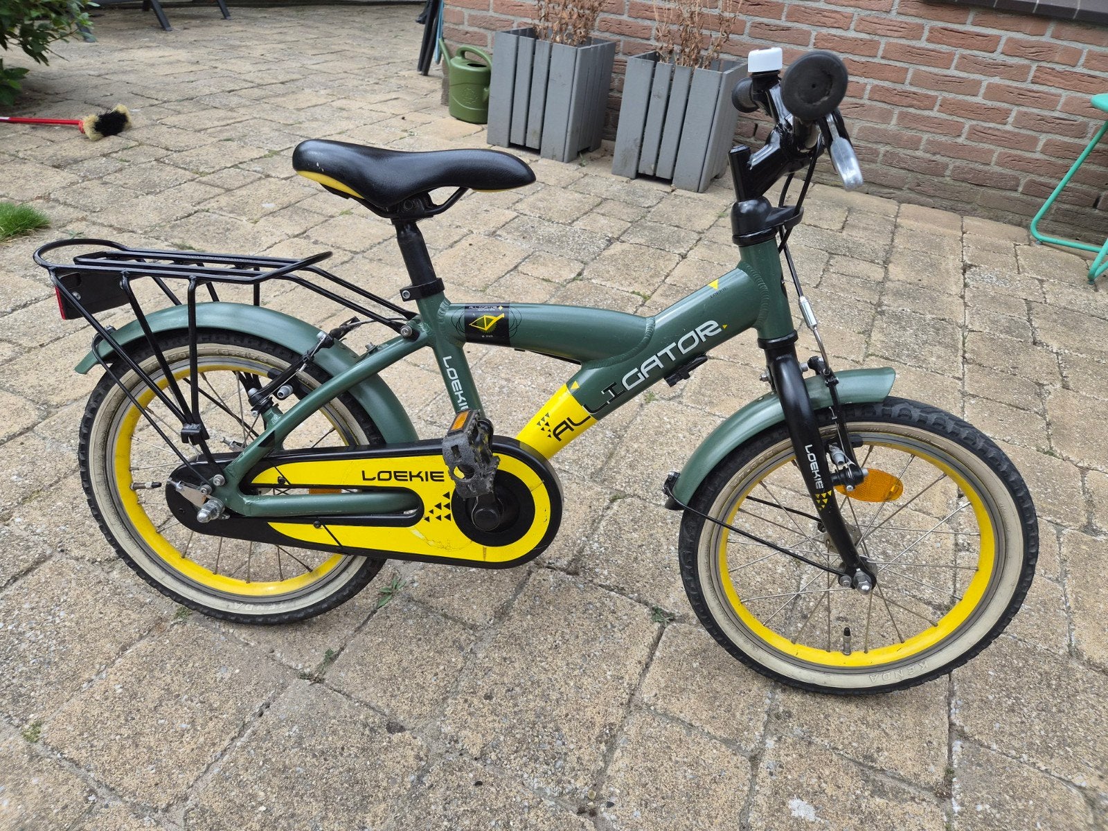 Kinderfiets 16 inch Loekie Alligator, Ophalen, Gebruikt, 16 tot 20 inch