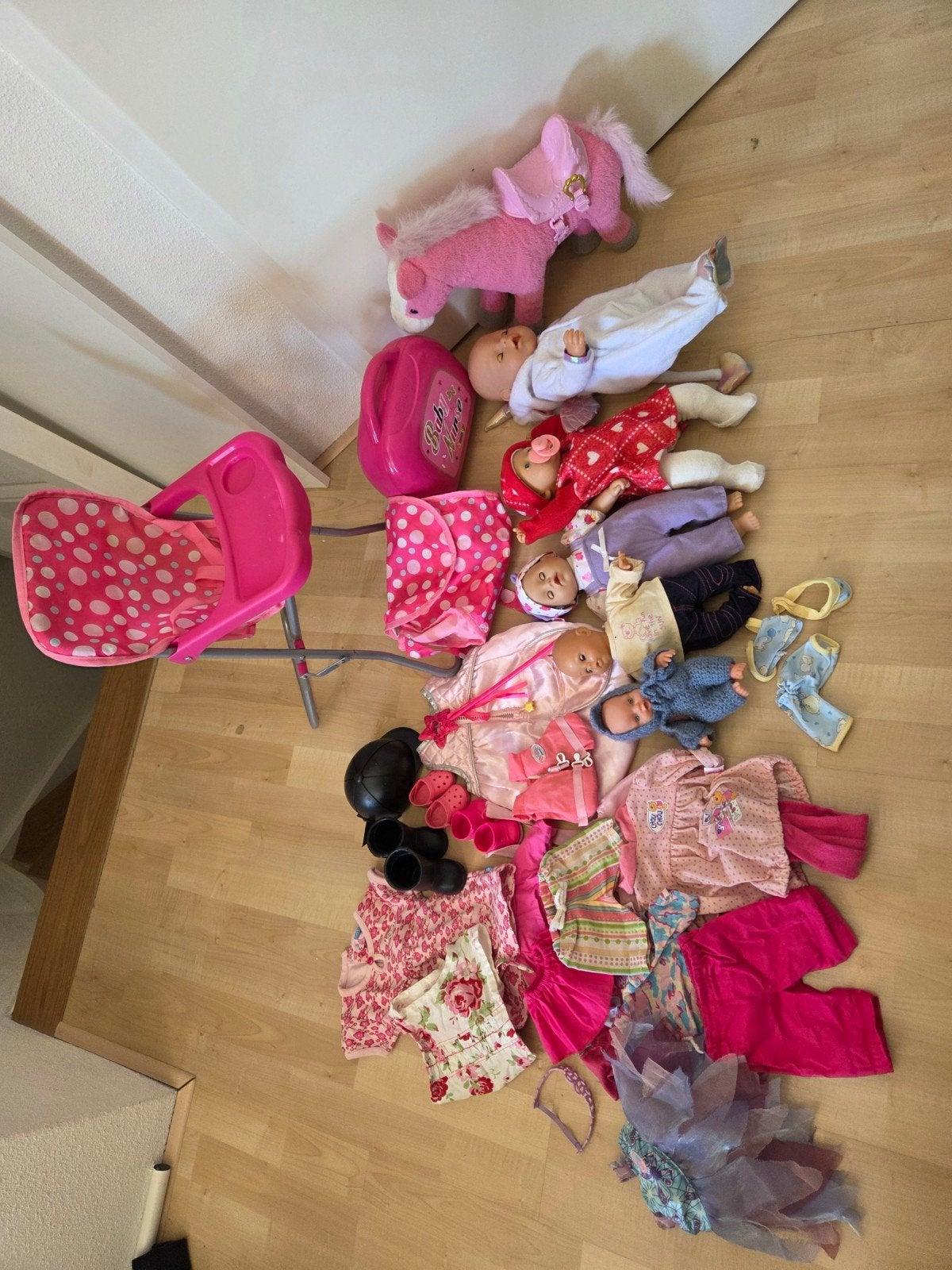 Grote set babypoppen (oa Baby Born), Ophalen, Gebruikt, Babypop