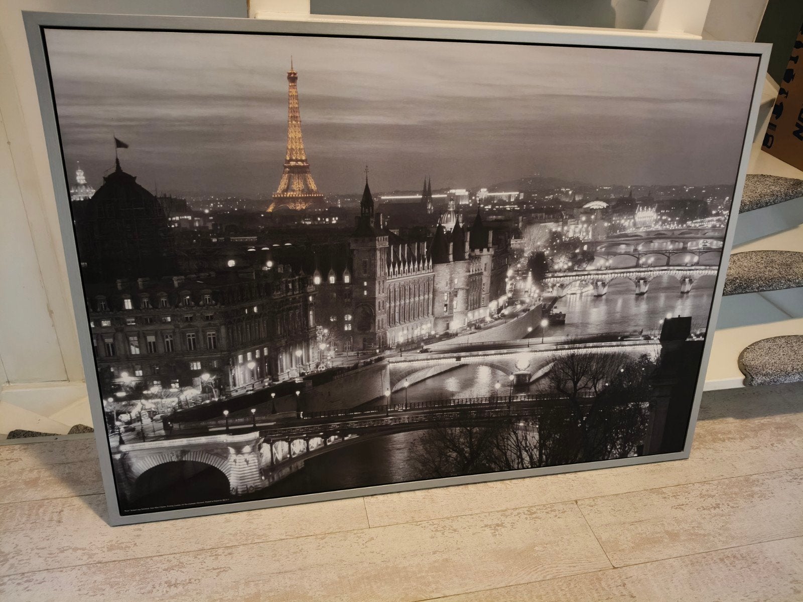 Grote Canvas Parijs / Eiffeltoren, Ophalen of Verzenden, Zo goed als nieuw, 125 cm of meer, Print