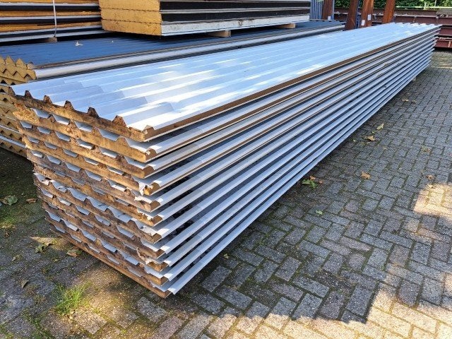 sandwichpaneel wandplaten pir 55/90, dakplaat, afdak, dak, Ophalen, Gebruikt, Overige materialen, Overige typen