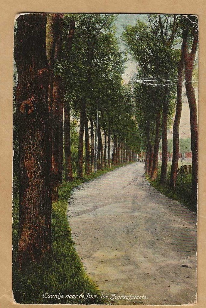 Oude ansichtkaart: Laantje naar de Port. Isr. Begraafplaats, Verzamelen, Ophalen of Verzenden, Voor 1920, Gelopen, Noord-Brabant