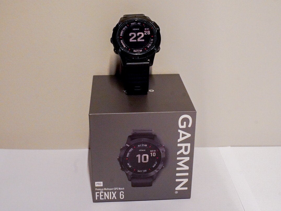 Garmin Fenix 6 Pro Zwart - Sporthorloge zwart, Gebruikt, Garmin fenix 6, Zwart, Ophalen of Verzenden