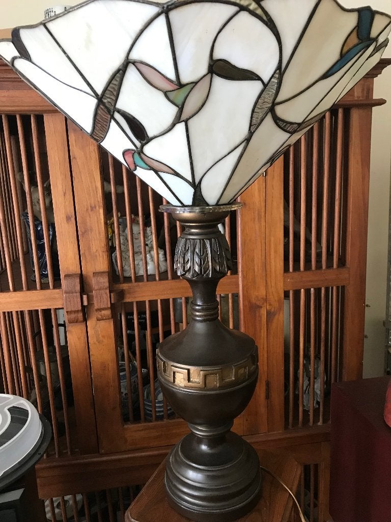 Tiffany lamp, Huis en Inrichting, Lampen | Tafellampen, Ophalen, Gebruikt, Tiffany lamp, Vintage