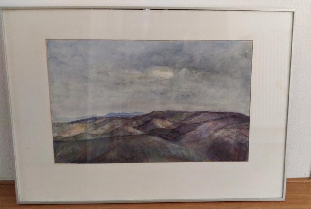 Aquarel van Jet Schregardus, Ophalen