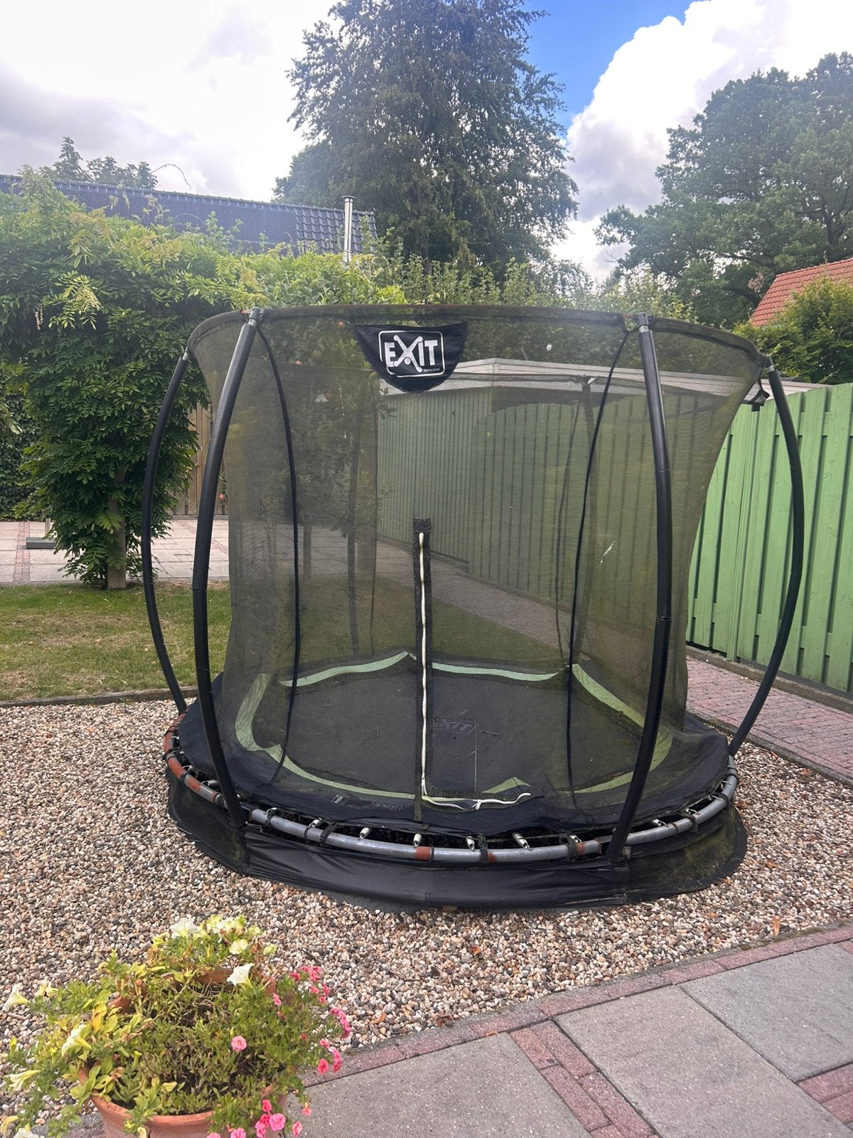 EXIT trampoline 244cm, Ophalen, Gebruikt