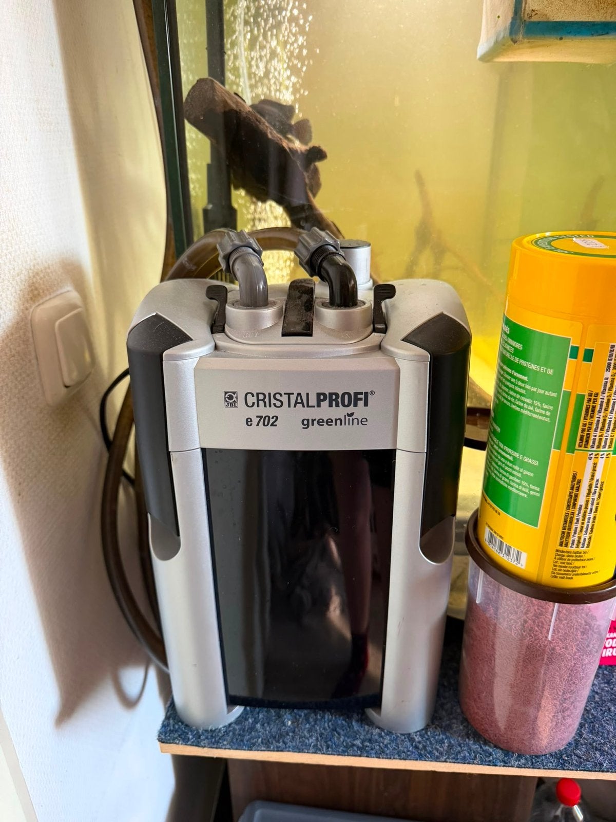 Aquarium met filter, Ophalen, Leeg aquarium