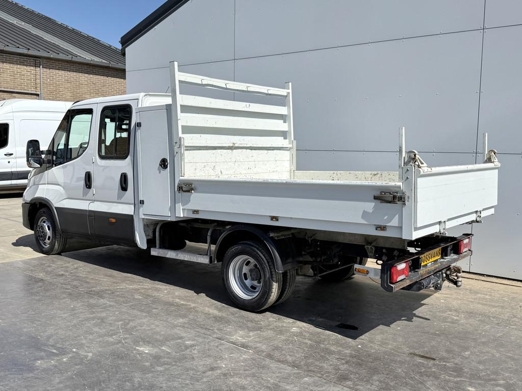 Iveco Daily 35C14 2.3 Kipper Dubbele Cabine Dubbellucht 3,5t, Auto's, Bestelauto's, Gebruikt, Zwart, Iveco, Wit