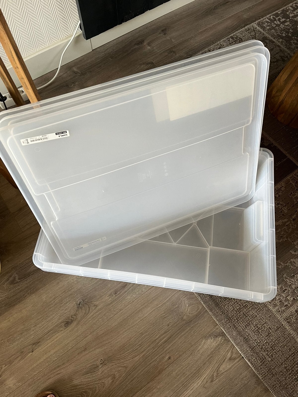 3x ikea Samla opbergbakken., Ophalen, Minder dan 50 cm, Zo goed als nieuw, Minder dan 40 cm