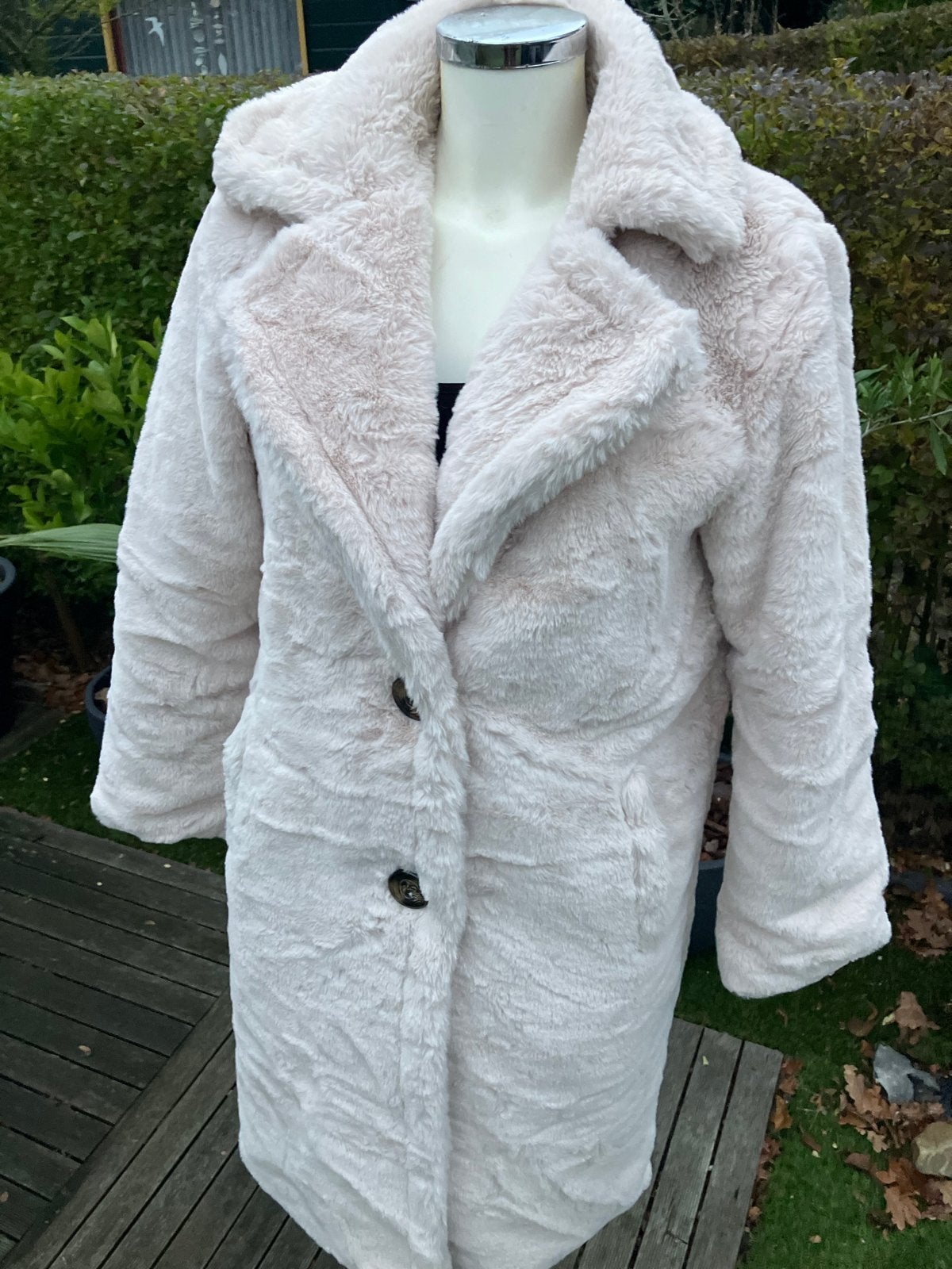 Lange faux fur jassen nieuw, Ophalen of Verzenden, Nieuw, Maat 38/40 (M), Beige