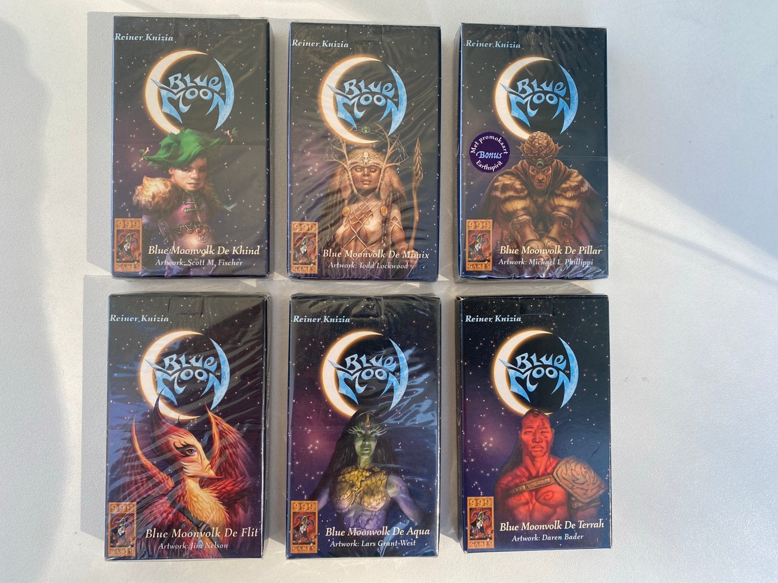 (Nieuw) 6 uitbreiding sets Blue Moon 999 games, Ophalen of Verzenden, Zo goed als nieuw