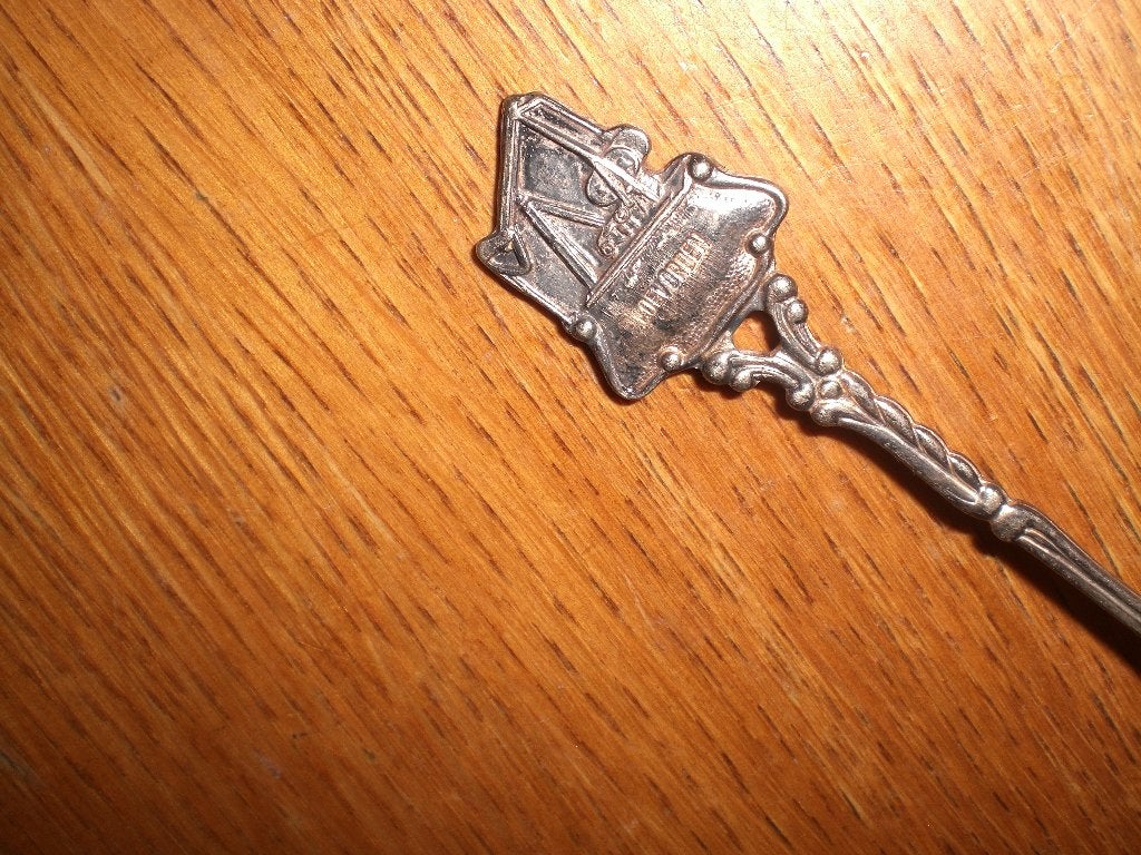 lepeltje  jaknikker coevorden, Ophalen of Verzenden, Gebruikt, Metaal, Bestek