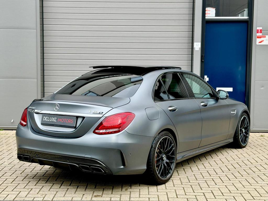 Mercedes-Benz C-klasse AMG 63 S Pano|Burmester|Memory|Carbon, Automaat, Achterwielaandrijving, Gebruikt, 510 pk