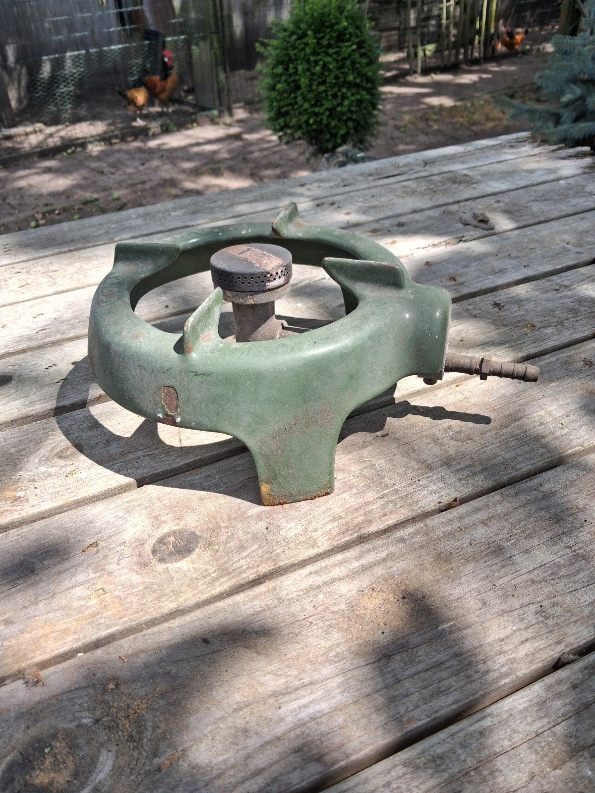 Geëmailleerde gasbrander, Ophalen