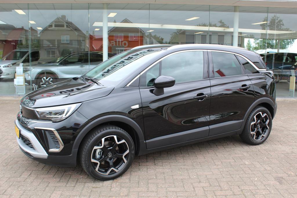 Opel Crossland 1.2 110 pk Turbo Elegance , Mooie hoge zit Cl, 12 maanden, Gebruikt, Zwart, 1199 cc
