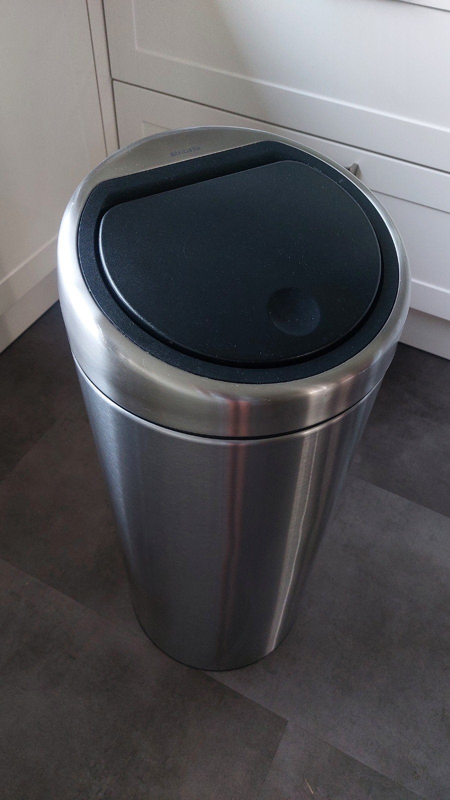 Brabantia prullenbak G 23-30L, 20 tot 30 liter, Ophalen, Zo goed als nieuw, Rvs