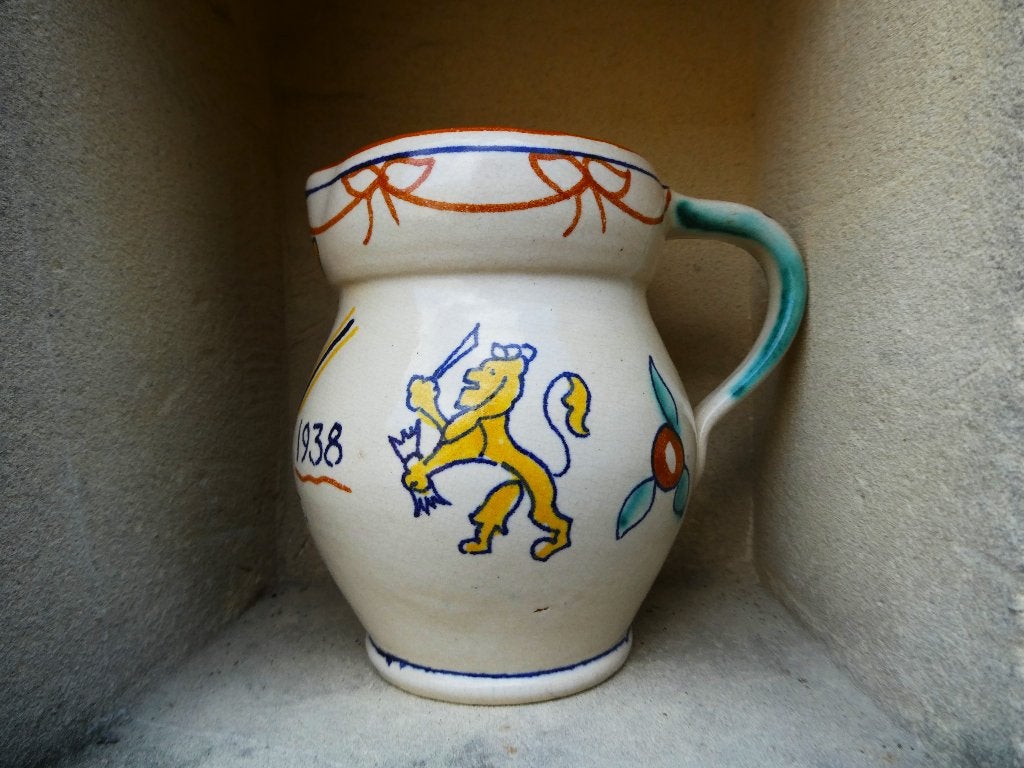 Goedewaagen gedenkkannetje kannetje Wilhelmina 1898-1938, Ophalen of Verzenden