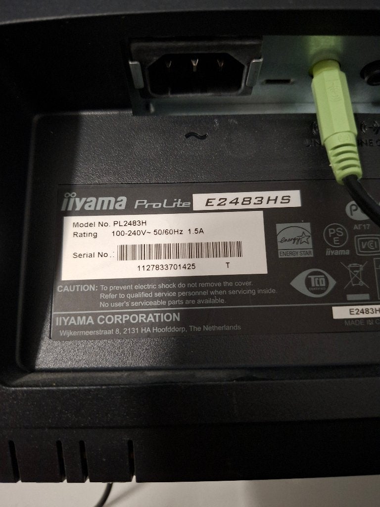 beeldscherm iiyama, Computers en Software, Ophalen, Gebruikt, Full HD, Iiyama Prolite