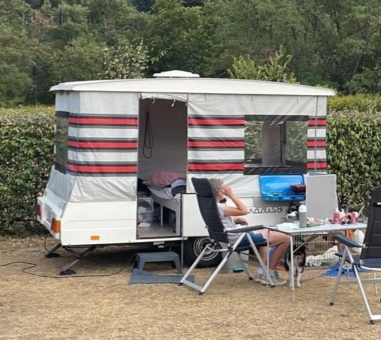Paradiso Gran 345 vouwwagen klapcaravan, Beige, Tot en met 3, Ophalen, Overige merken