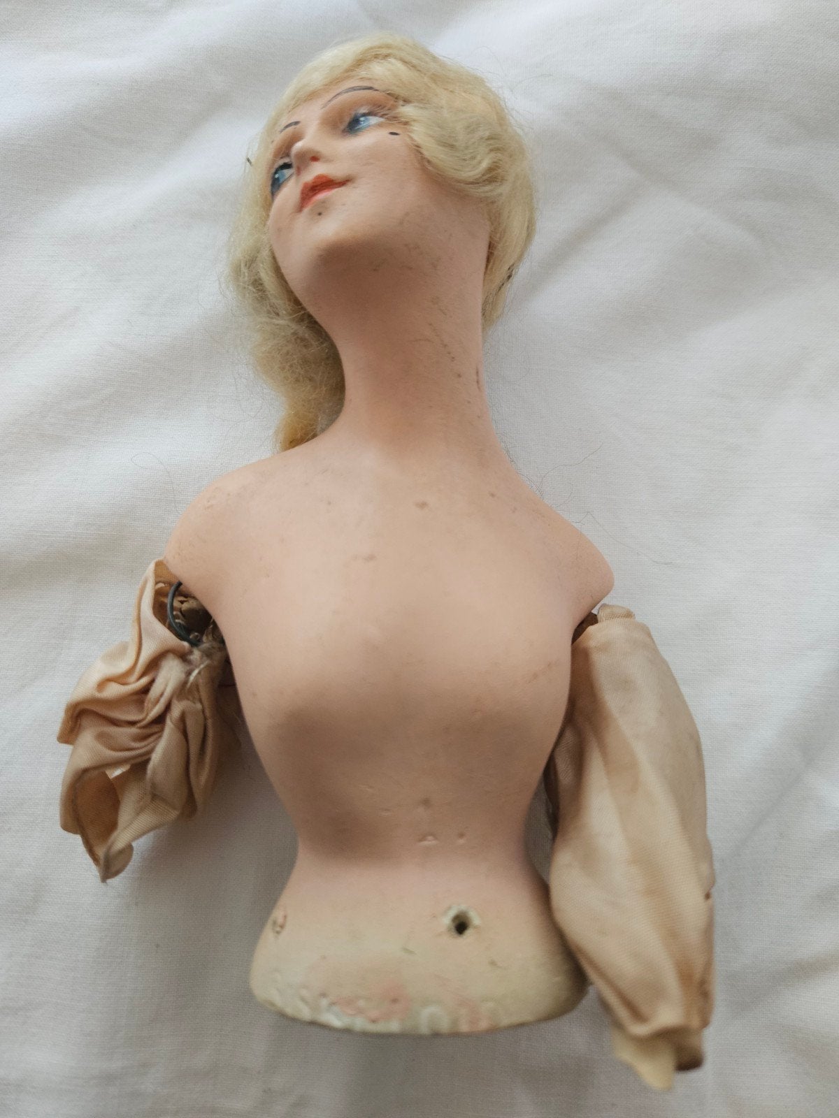 Antieke pop torso met hoofd en armen - Made in Holland, Verzamelen, Ophalen of Verzenden, Gebruikt, Overige typen