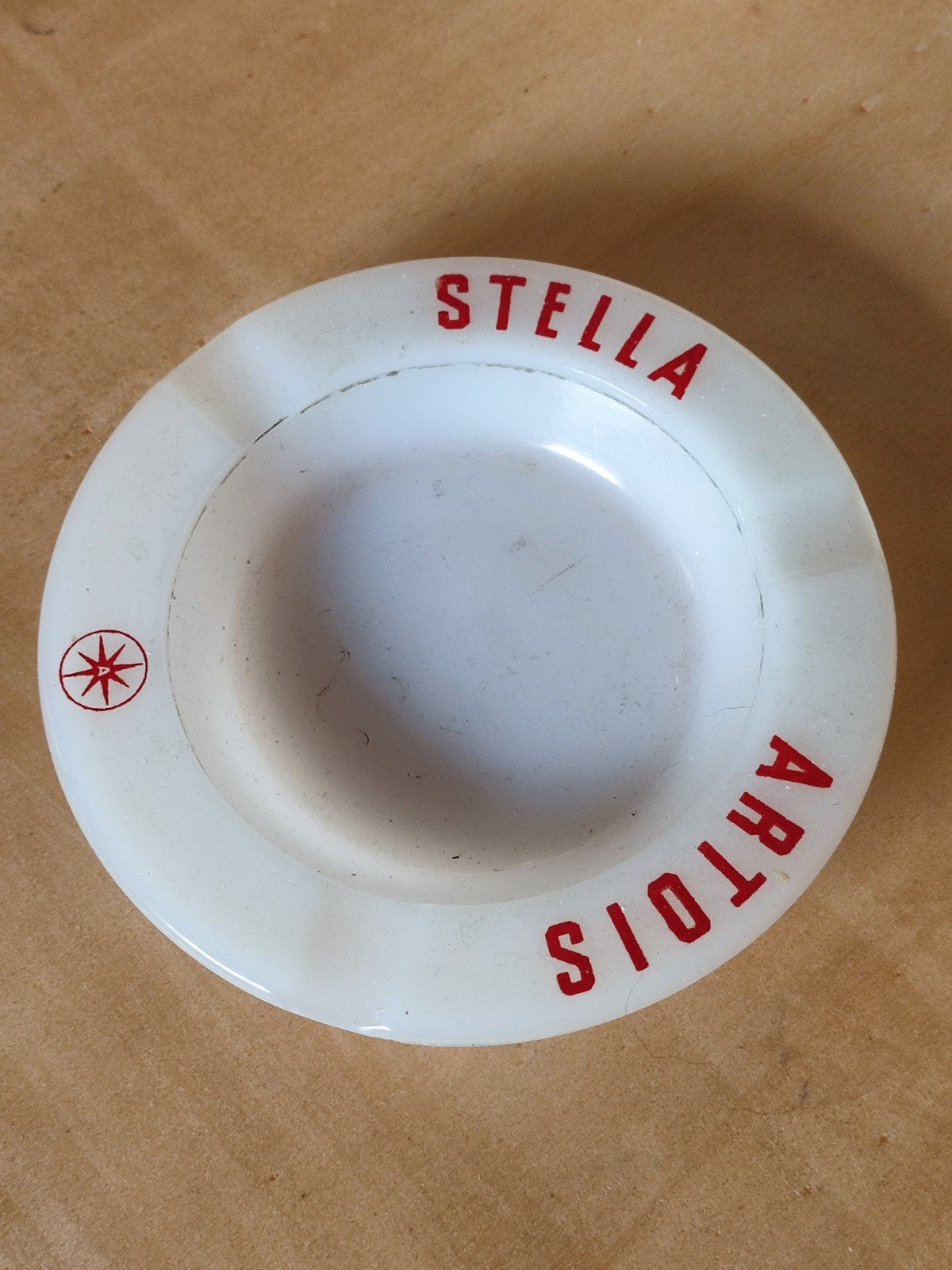 Vintage Stella Artois bier asbak, Ophalen of Verzenden, Gebruikt, Asbak