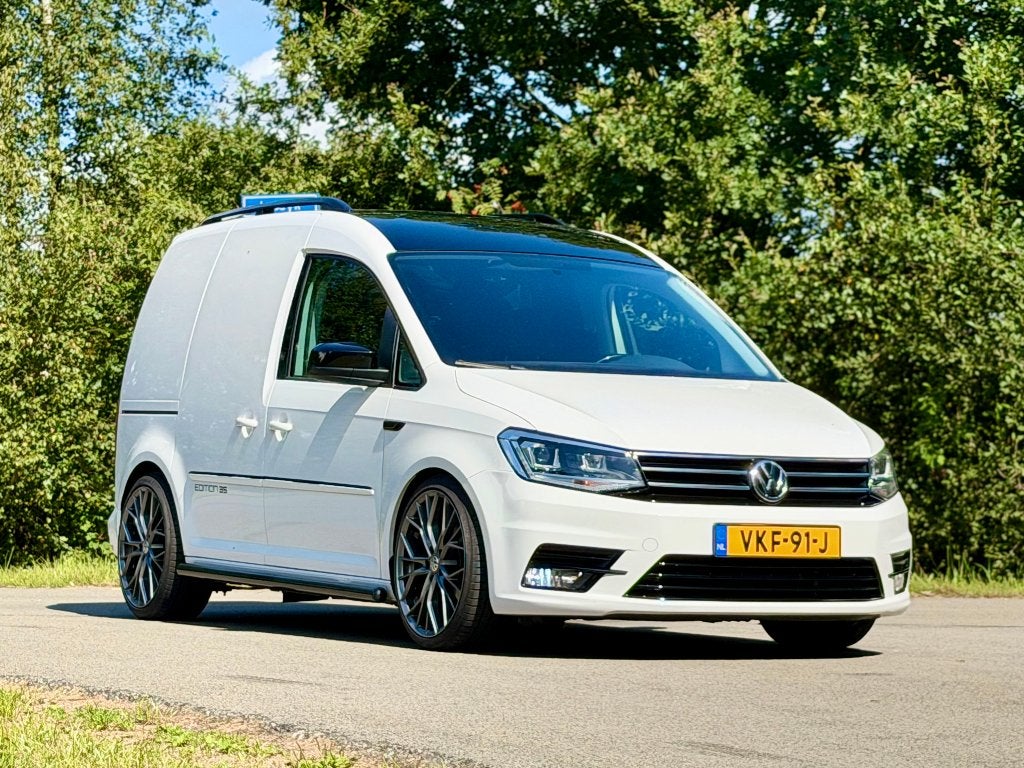 Volkswagen Caddy MK4 Edit 35  DSG Led L1H1 DSG 2.0 TDI, Auto's, 4 cilinders, 700 kg, Volkswagen, Leder en Stof