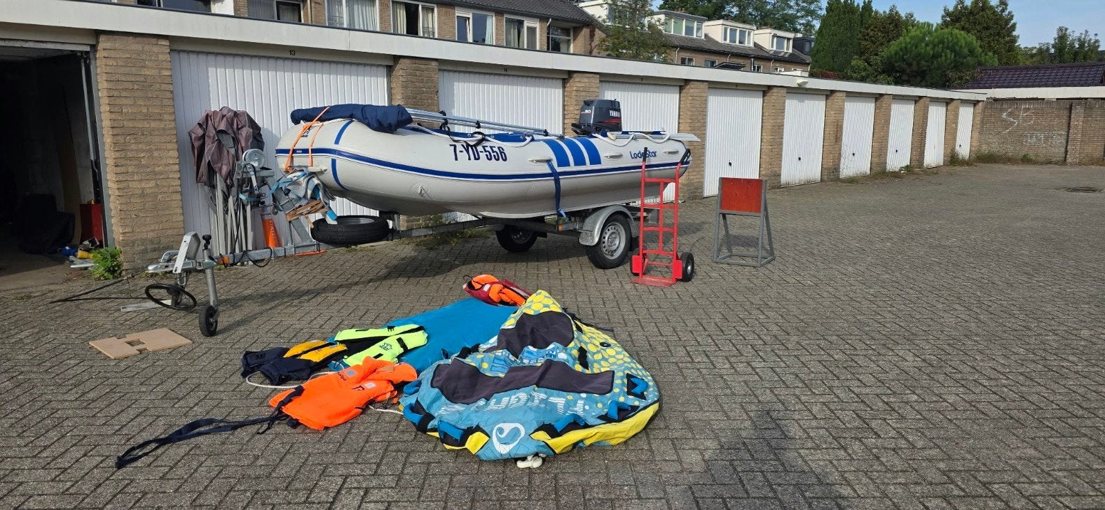 Lodestar 380 trimax met yamaha 30pk 2 takt en trailer, Watersport en Boten, Gebruikt, Ophalen, Overige merken, Buitenboordmotor