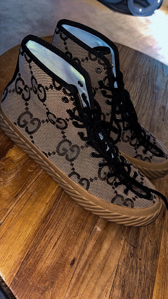 Gucci schoenen maat 43, Bruin, Nieuw, Ophalen of Verzenden, Sneakers of Gympen