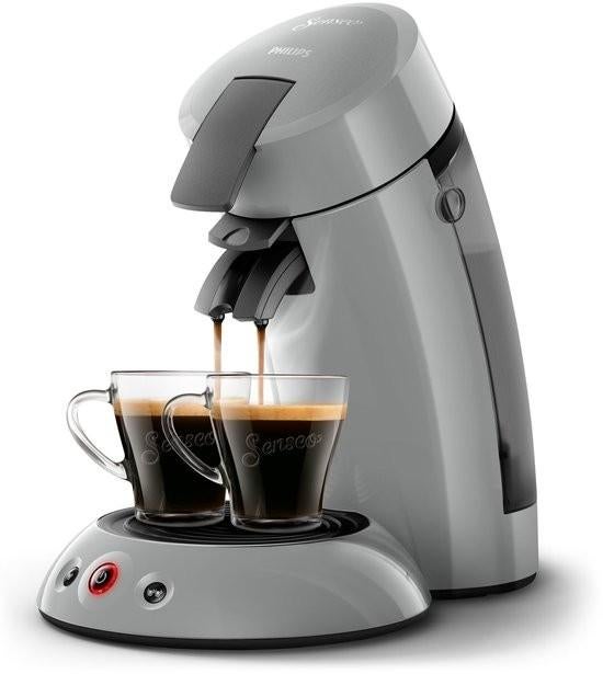Philips Senseo Koffiezetapparaat Grijs/Zilver - Gebruikt, 2 tot 4 kopjes, Ophalen, Zo goed als nieuw, Afneembaar waterreservoir