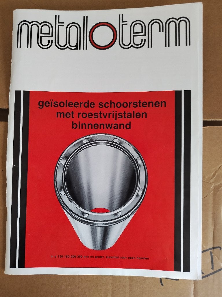 Nieuwe Metaloterm RVS dubbelwandige schoorsteenpijpen 150 mm, Huis en Inrichting, Ophalen, Overige soorten, Nieuw, Inbouw