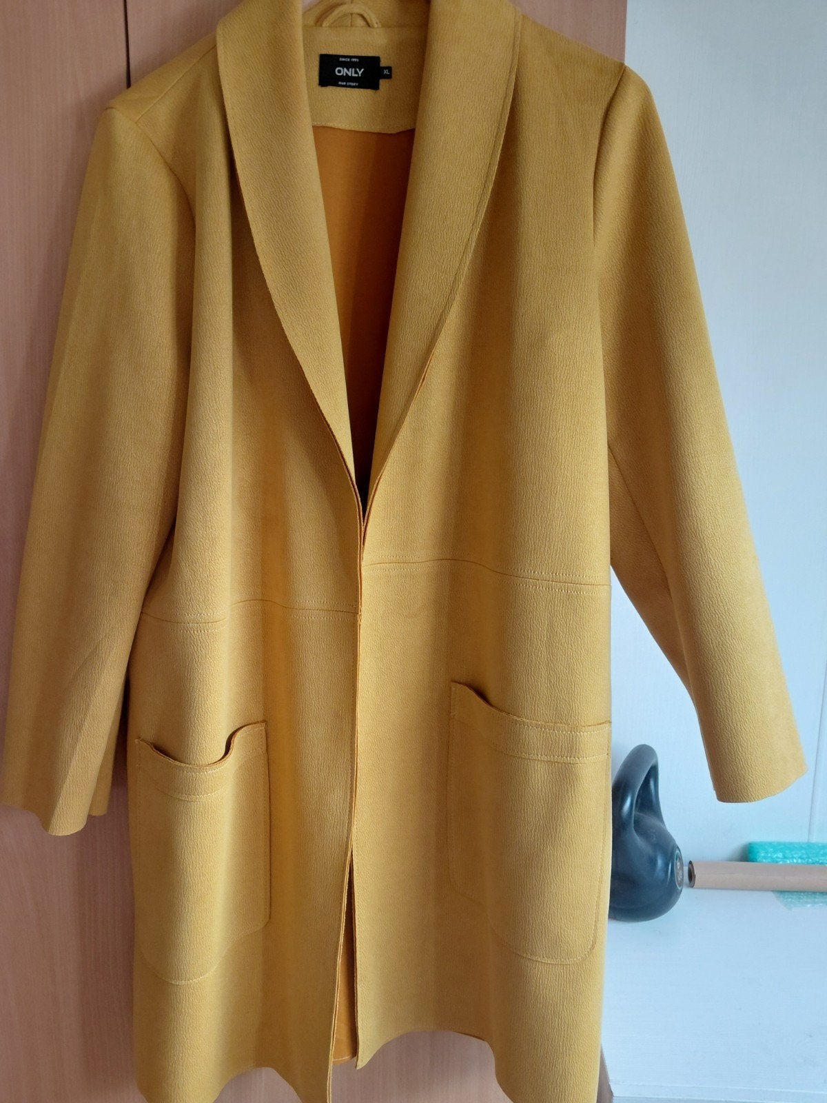ONLY Dames Tussendoor Jas Okergeel Maat XL, Ophalen, Geel, Maat 46/48 (XL) of groter, ONLY
