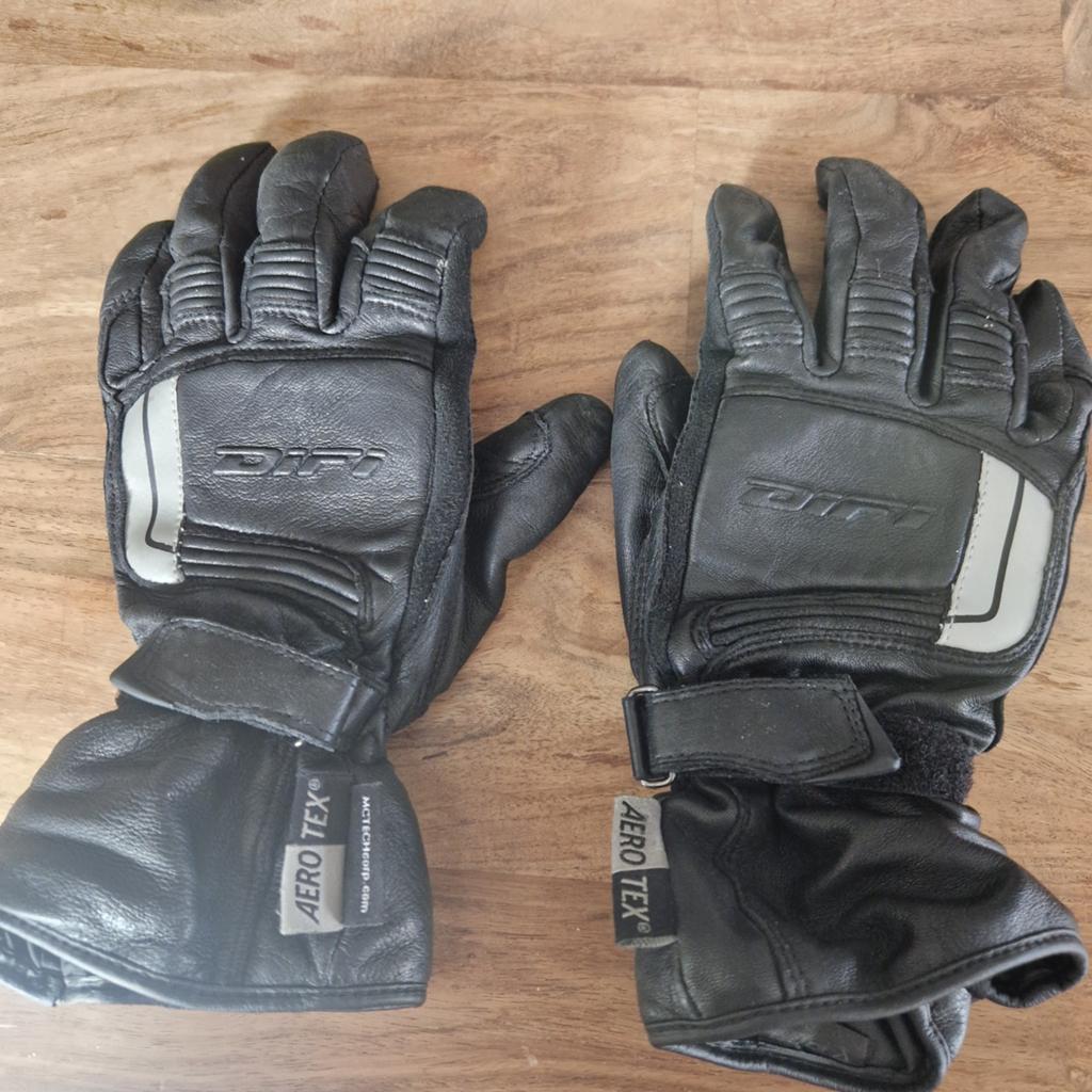 Difi Aero Tex motorhandschoenen - Maat L/M, Motoren, Kleding | Motorkleding, Ophalen, Dames, Difi, Handschoenen