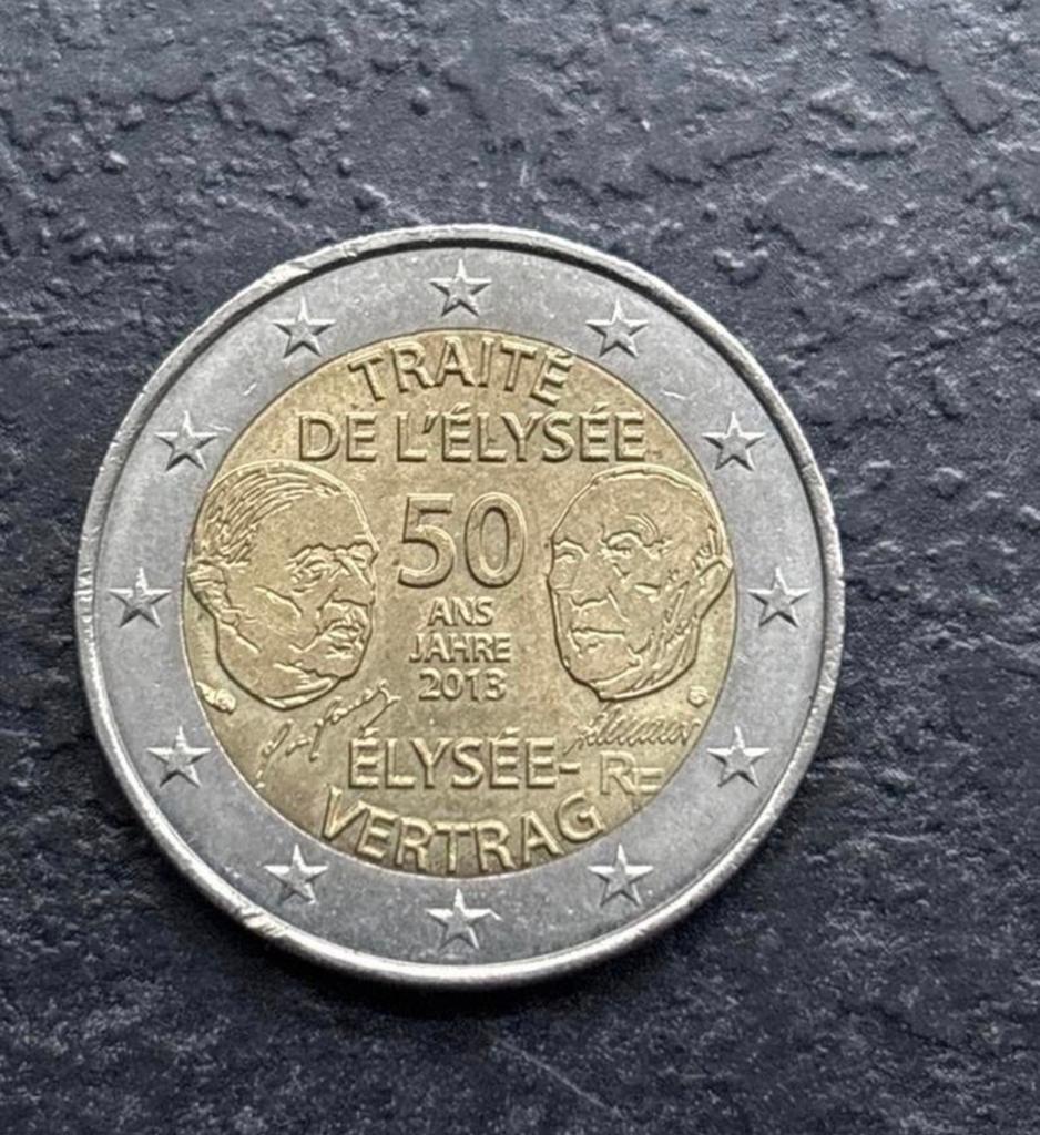 2 Euro Elysée Verdrag 50 jaar herdenkingsmunt, Postzegels en Munten, Munten | Europa | Euromunten, Ophalen of Verzenden, Duitsland