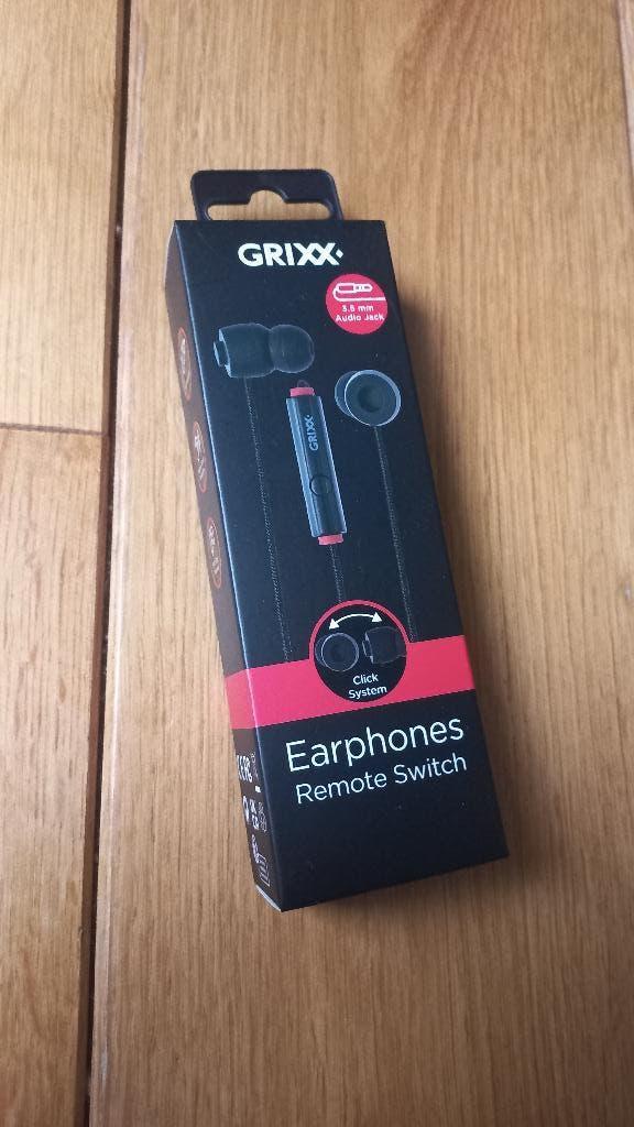 Grixx In-ear oordopjes - nieuw, Microfoon, Zwart, Overige merken, Nieuw