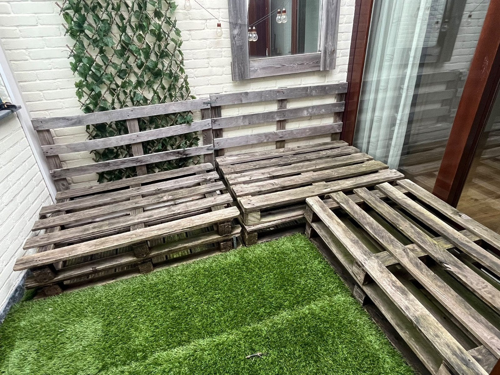 Palletbank of stookhout, Ophalen, Gebruikt, Hout