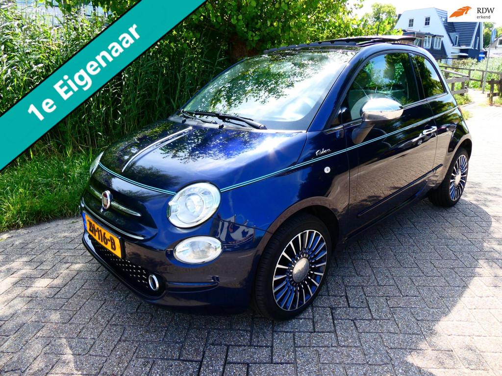 Fiat 500 1.2i 4-Cilinder 1e eig. RIVA Clima Cruise Leder Nav, Auto's, Fiat, Bedrijf, Te koop, ABS, Airbags, Airconditioning, Automatische klimaatregeling