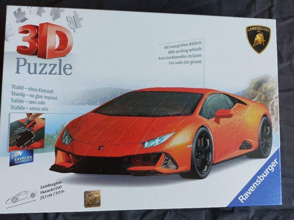 3d puzzel Lamborghini, Ophalen of Verzenden, Minder dan 500 stukjes, Zo goed als nieuw, Rubik's of 3D-puzzel