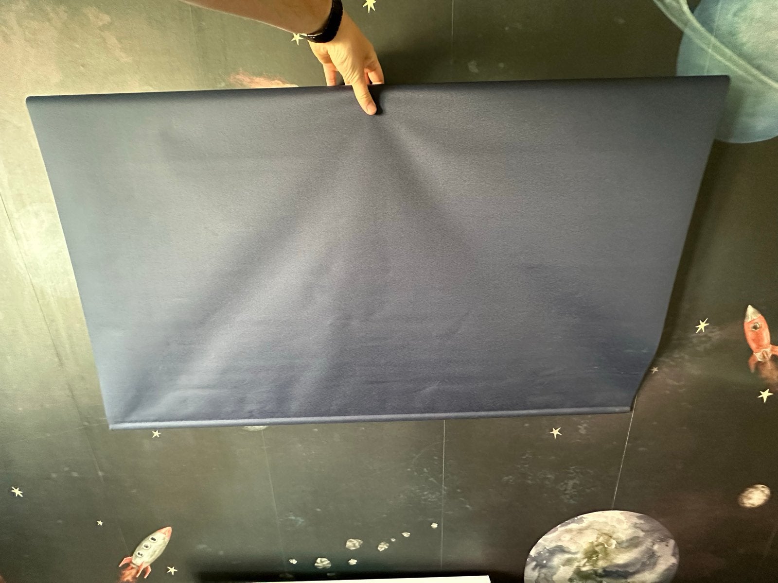 Vidaxl Rolgordijn Verduisterend Marineblauw 120x175cm, 120 cm, Overige merken, 175 cm, Ophalen of Verzenden
