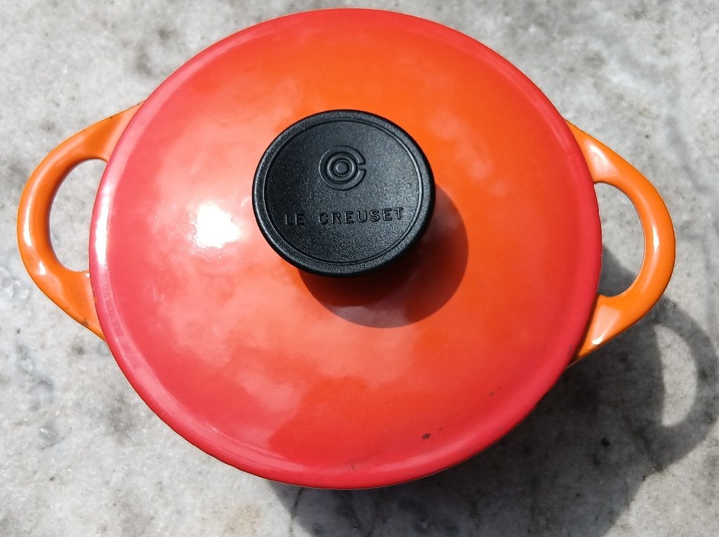 COUSANCES LE CREUSET gietijzer pan met deksel Ø16 cm (LL13), Gietijzer, Nieuw, Le Creuset, Ophalen of Verzenden